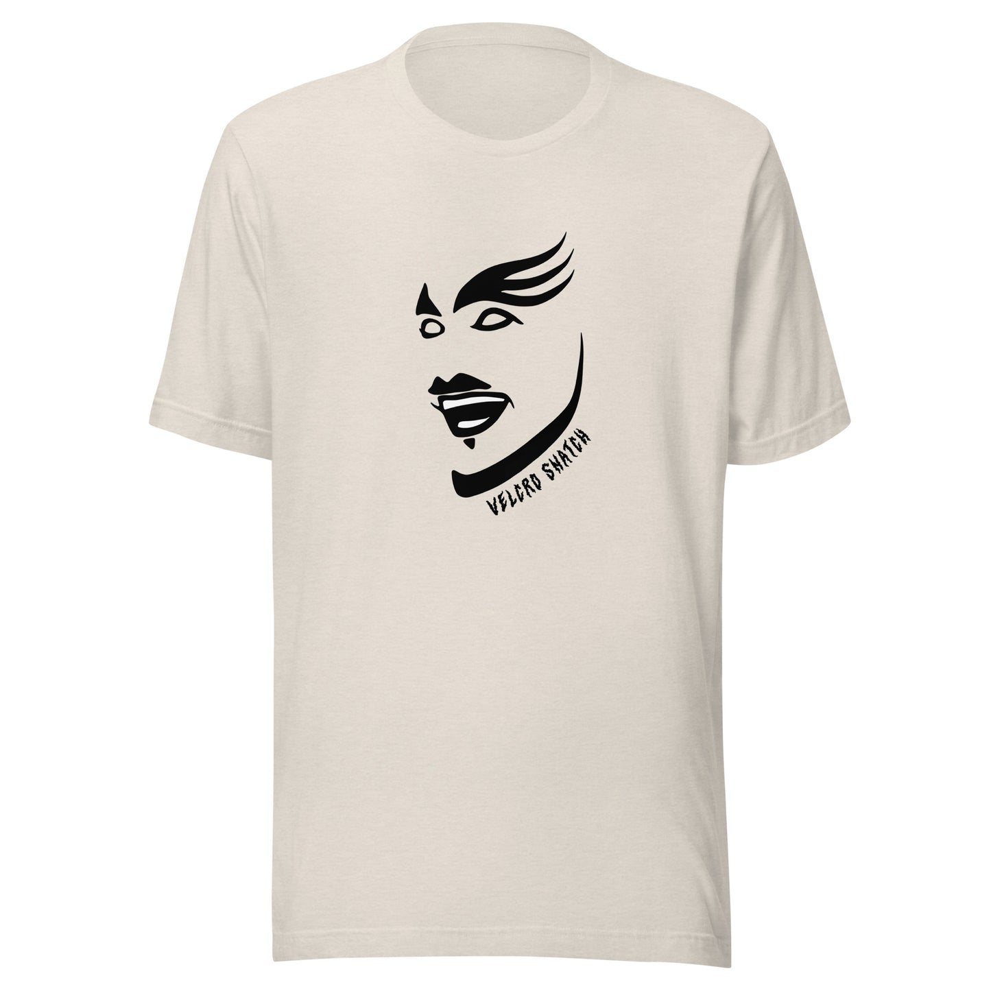 Velcro Snatch Makeup Unisex T-shirt (Designed by Pigeonhat)