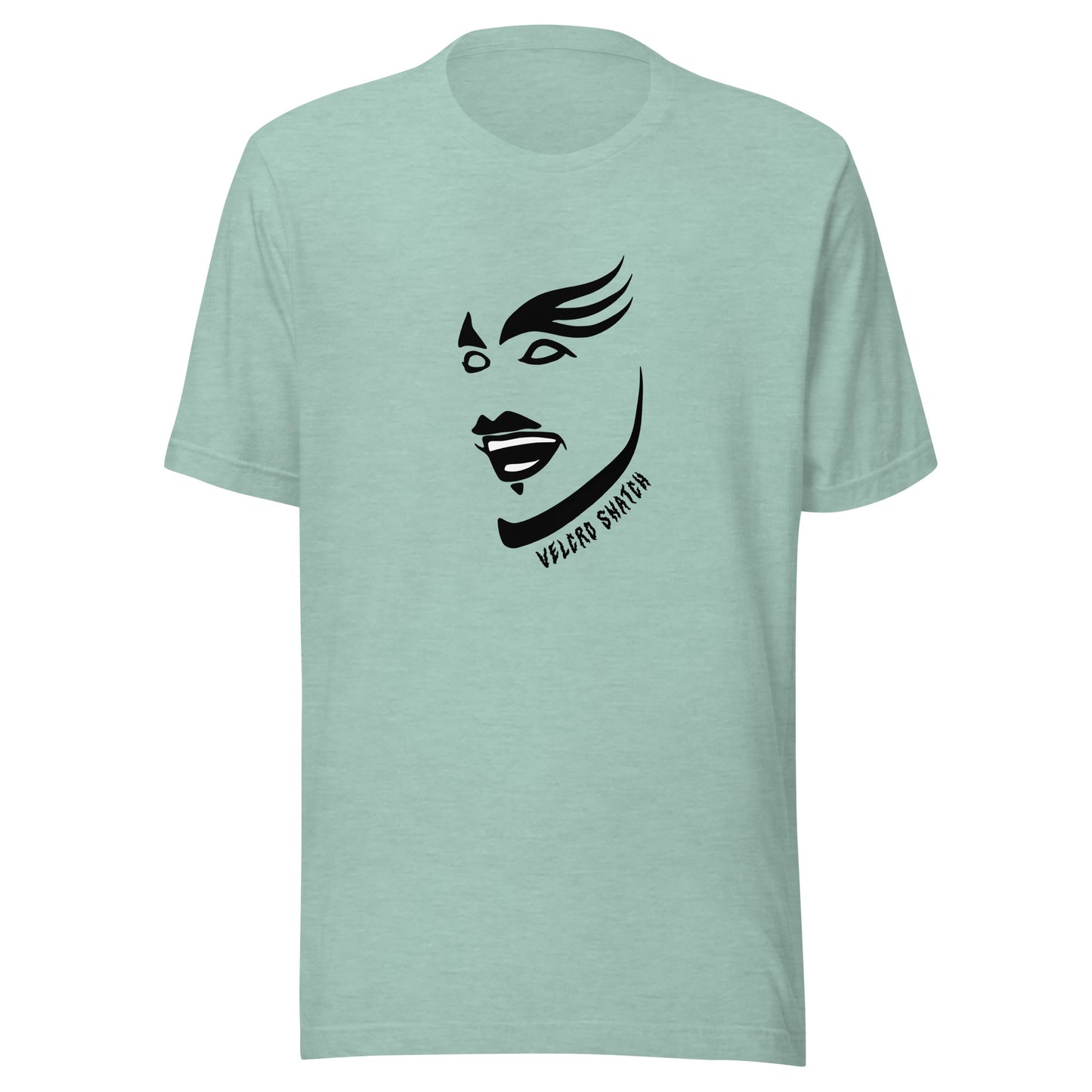 Velcro Snatch Makeup Unisex T-shirt (Designed by Pigeonhat)