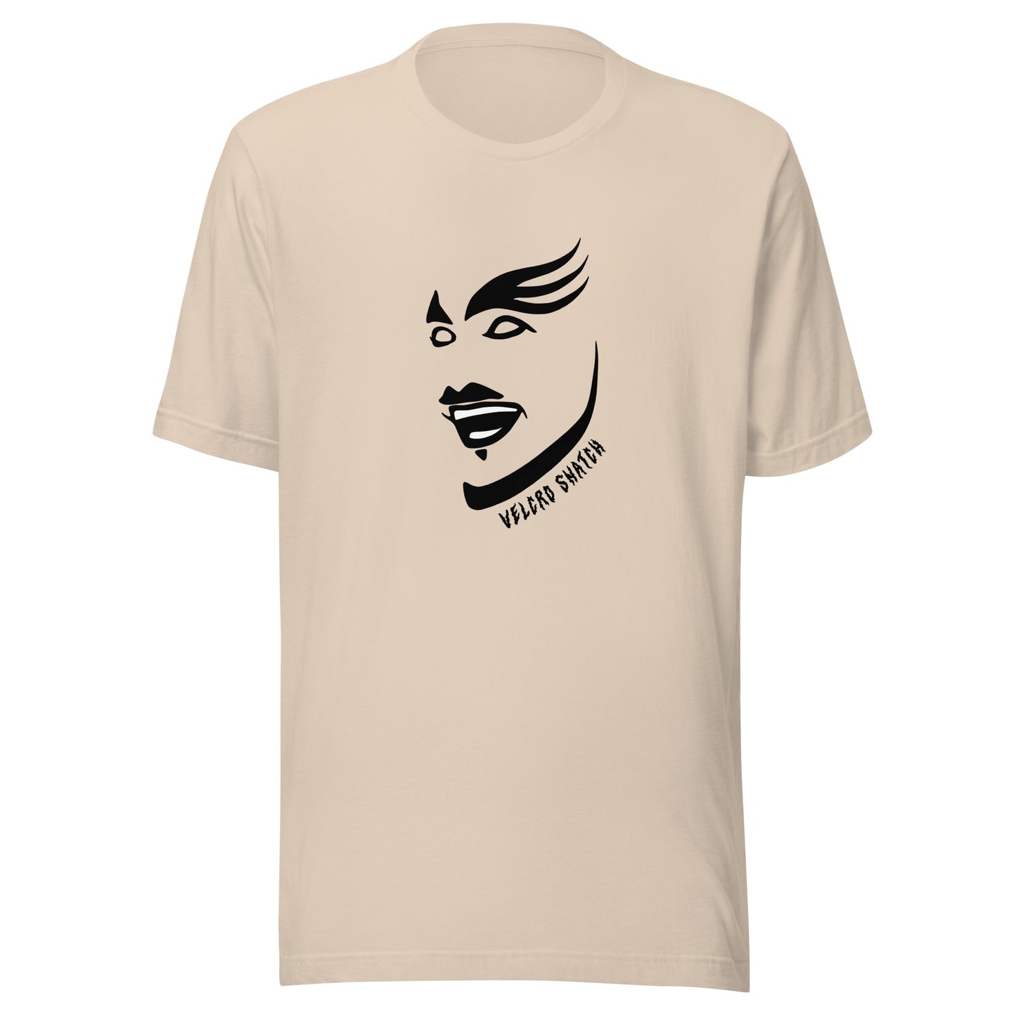 Velcro Snatch Makeup Unisex T-shirt (Designed by Pigeonhat)