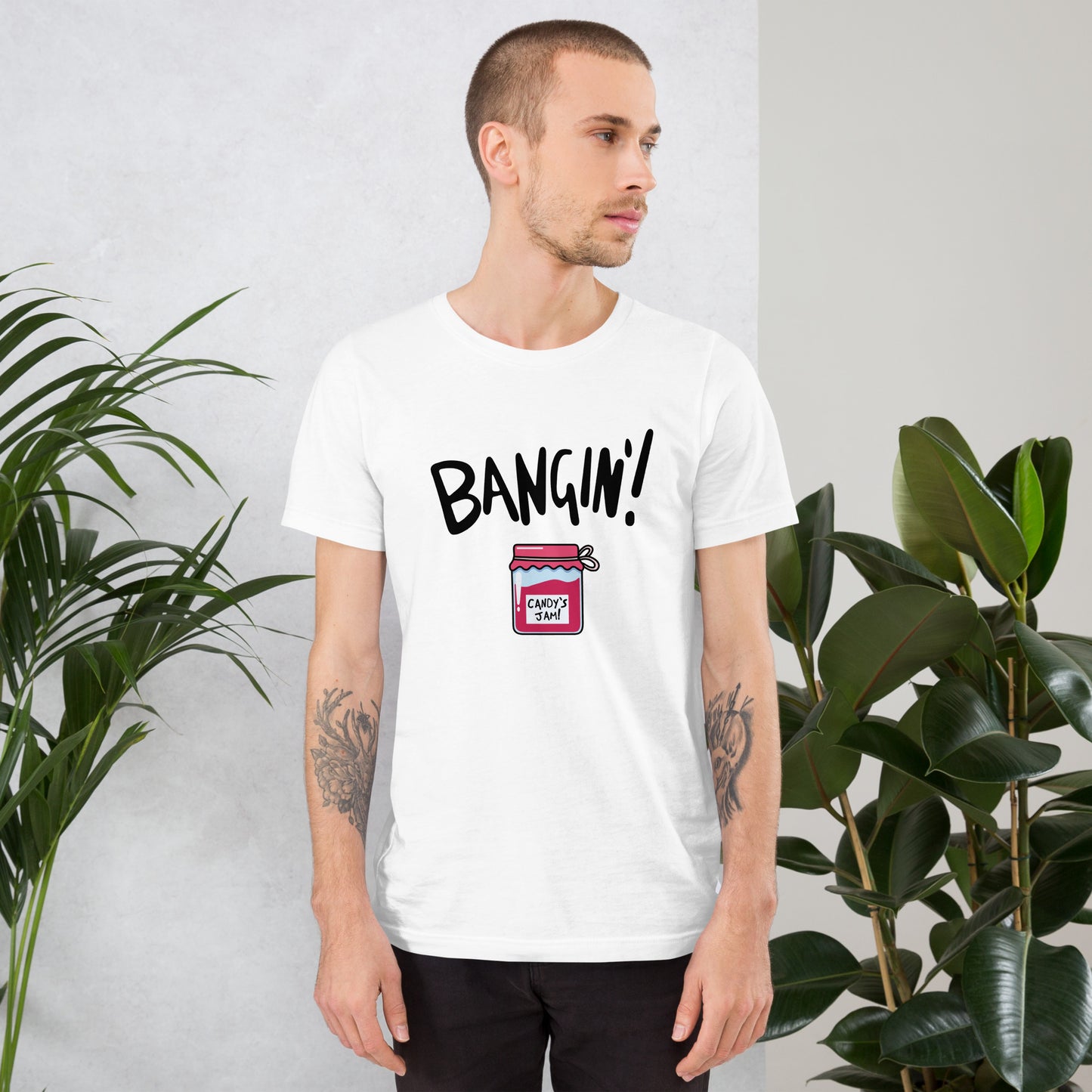 Candy's Jam "Bangin'!" Unisex T-shirt (Designed by Pigeonhat)