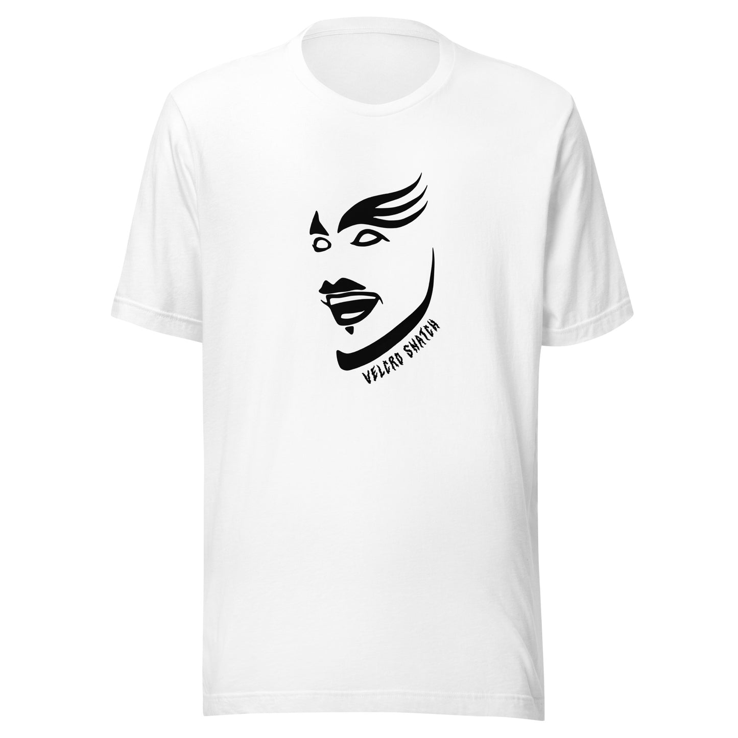 Velcro Snatch Makeup Unisex T-shirt (Designed by Pigeonhat)