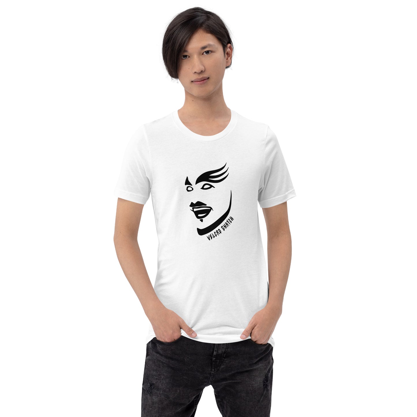 Velcro Snatch Makeup Unisex T-shirt (Designed by Pigeonhat)