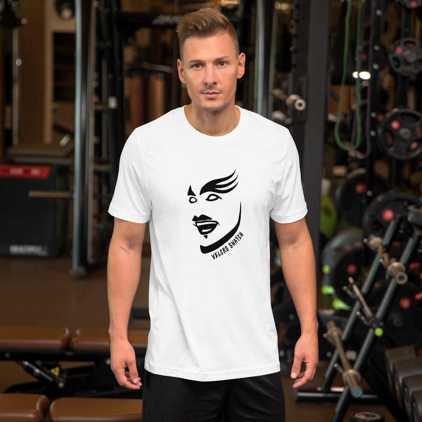 Velcro Snatch Makeup Unisex T-shirt (Designed by Pigeonhat)