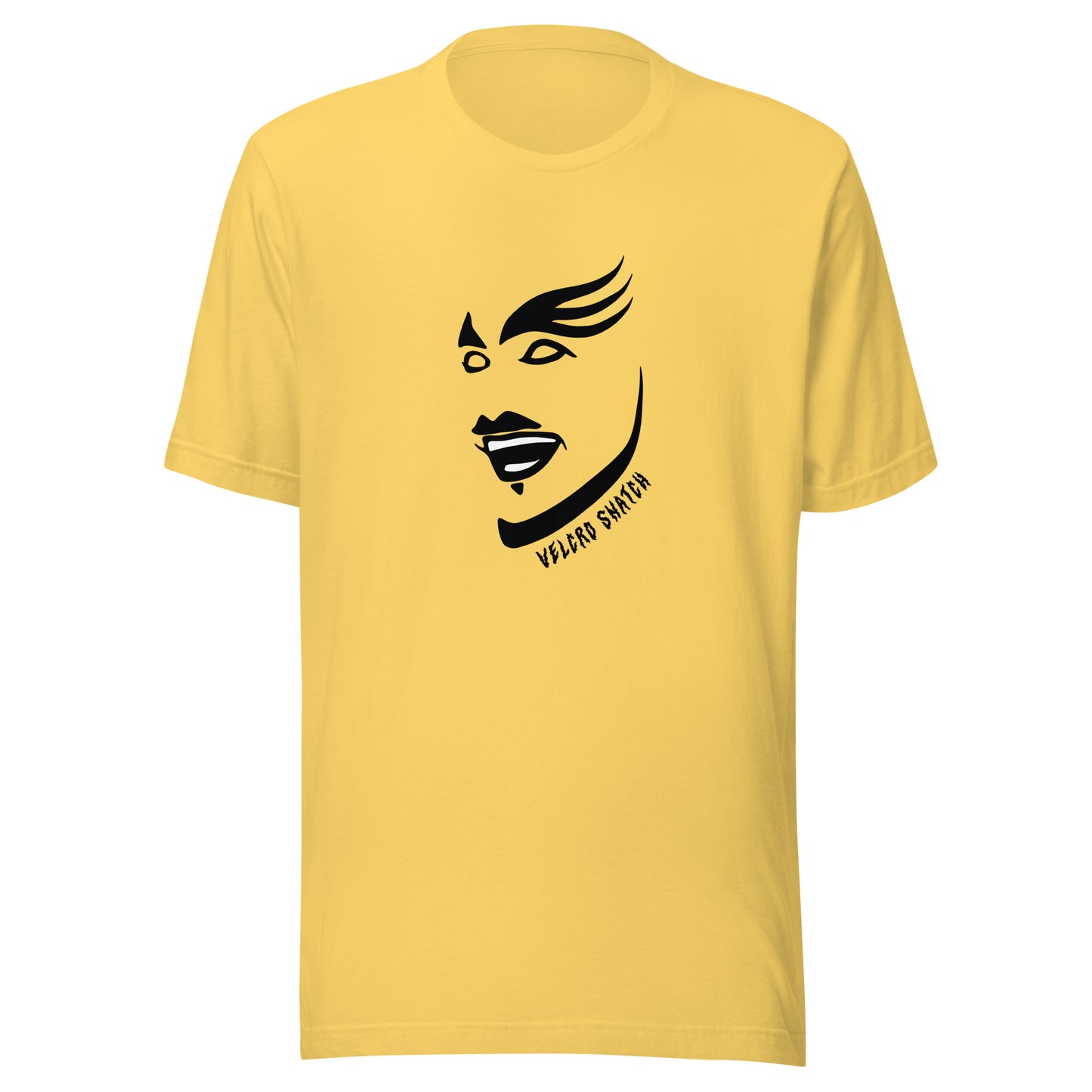 Velcro Snatch Makeup Unisex T-shirt (Designed by Pigeonhat)